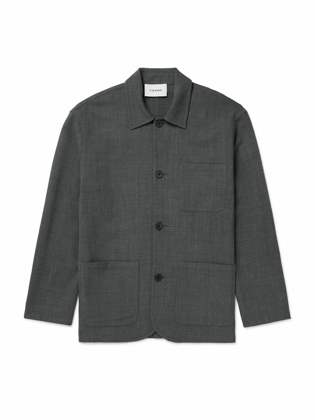 Photo: FRAME - Wool Chore Jacket - Gray