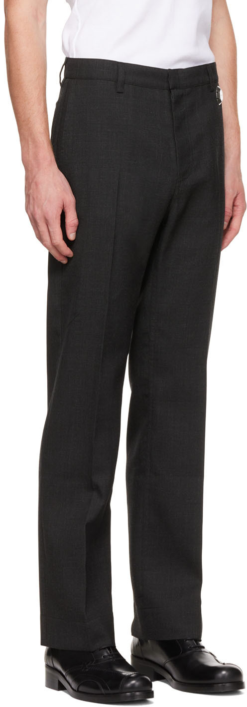 Stefan Cooke Gray Polyester Trousers