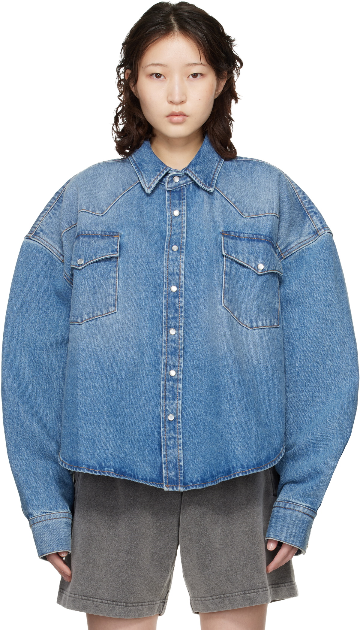 VETEMENTS Blue Cowboy Denim Shirt