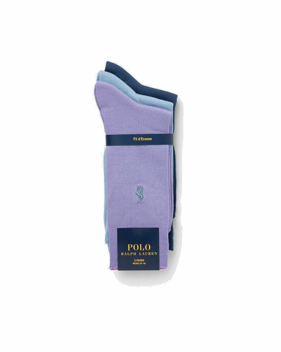 Photo: Polo Ralph Lauren Merc Crew Sock 3 Pack Multi - Mens - Socks