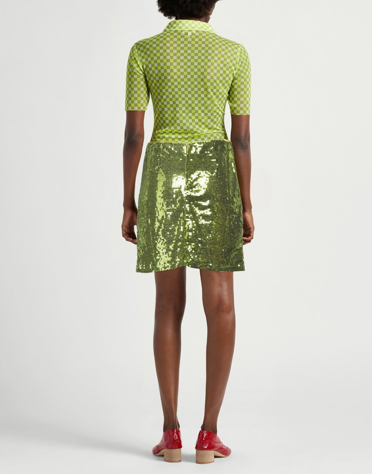 Gestuz Womens Mini skirt Lime in Green
