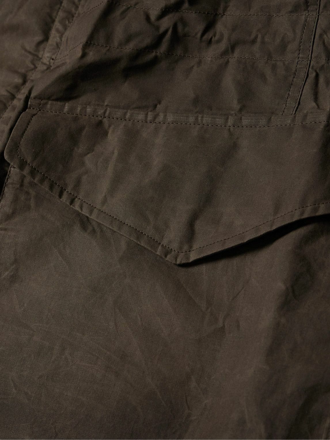 Purdey LeatherTrimmed Cotton Field Jacket Brown Purdey