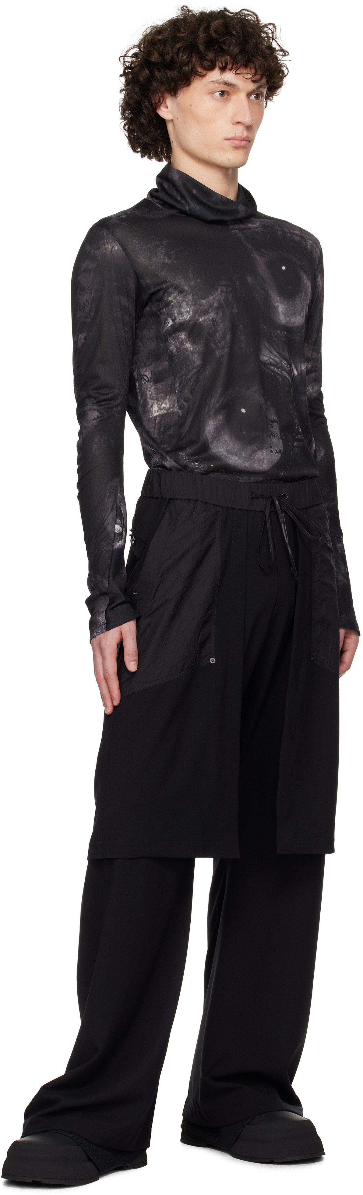 CARNET-ARCHIVE Black Digital College: Bird Eyes & Human Faces Turtleneck