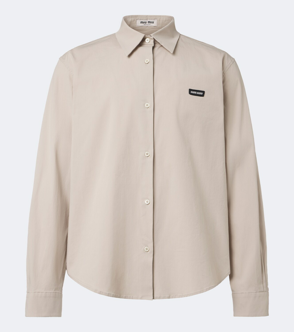 Miu Miu Cotton-blend poplin shirt
