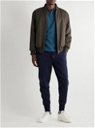 Paul Smith - Tapered Striped Cotton-Blend Jersey Sweatpants - Blue