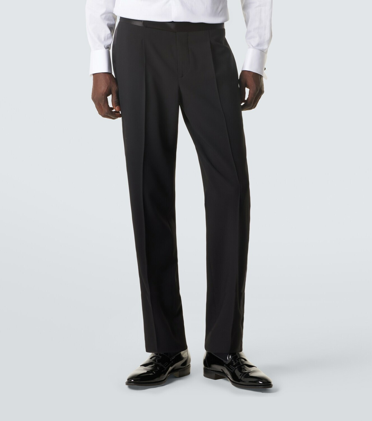 Giorgio Armani Virgin wool tuxedo pants