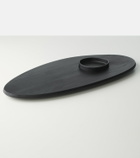 Serax Dune wooden platter and bowl by Kelly Wearstler