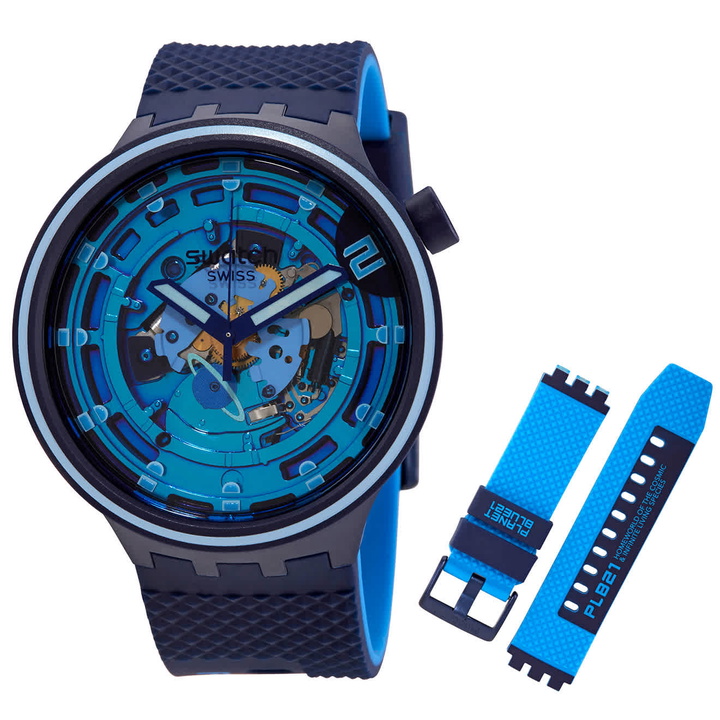 Photo: Swatch Big Bold Planets Quartz Mens Watch SB01N101