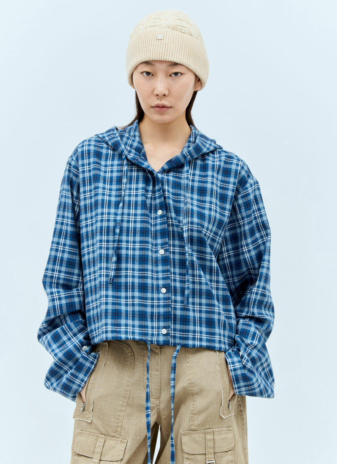 Acne Studios Cable Knit Beanie Hat