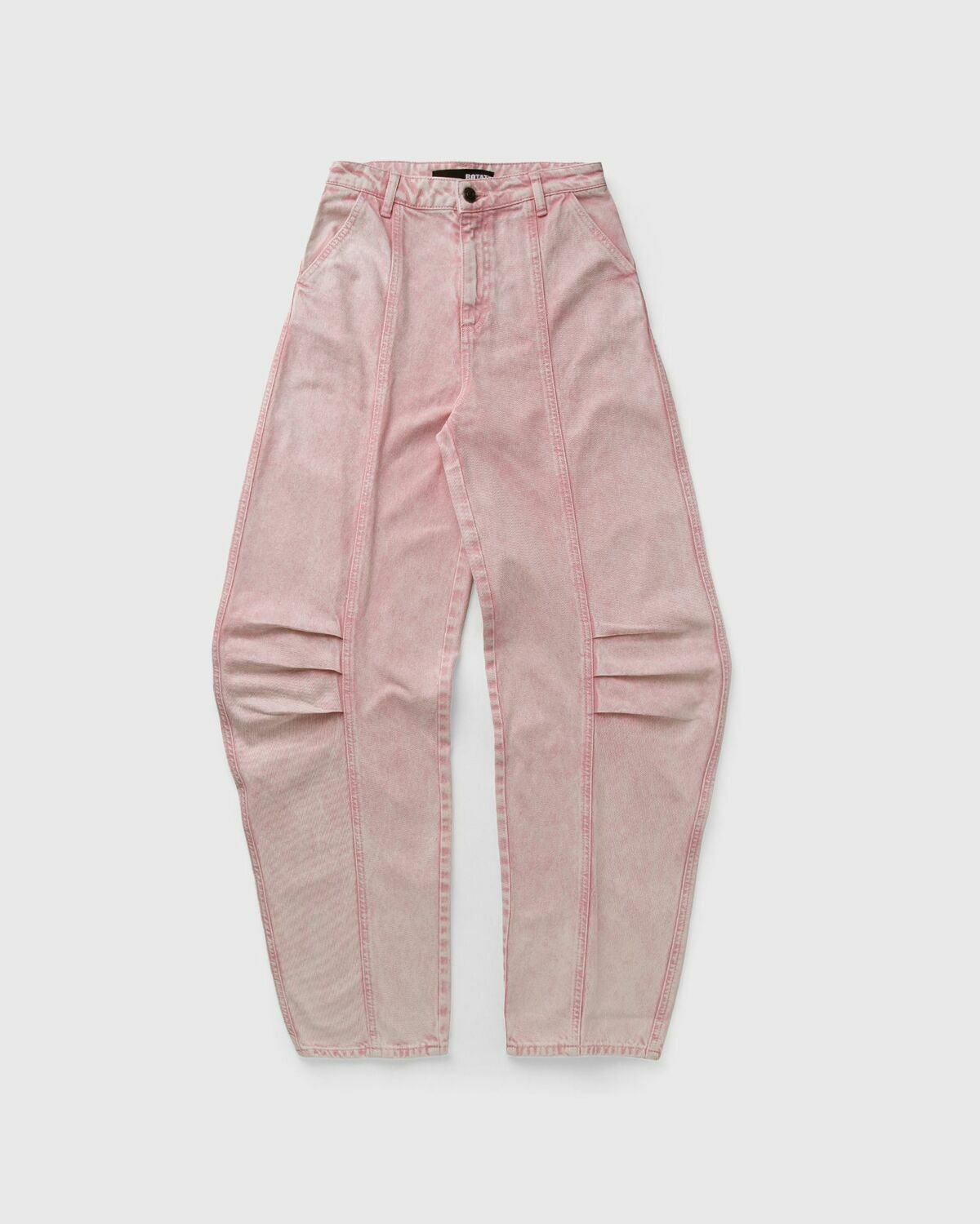 ROTATE Birger Christensen Cargo Denim Pants pink Womens Casual Pant