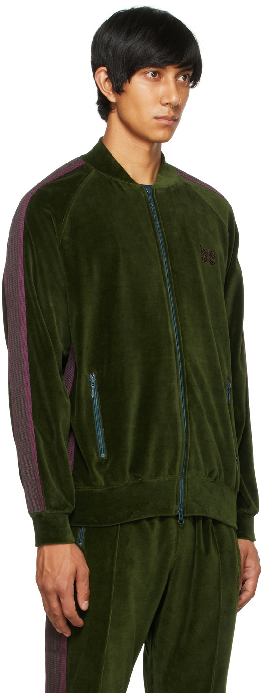 Needles Green Velour Track Jacket Needles