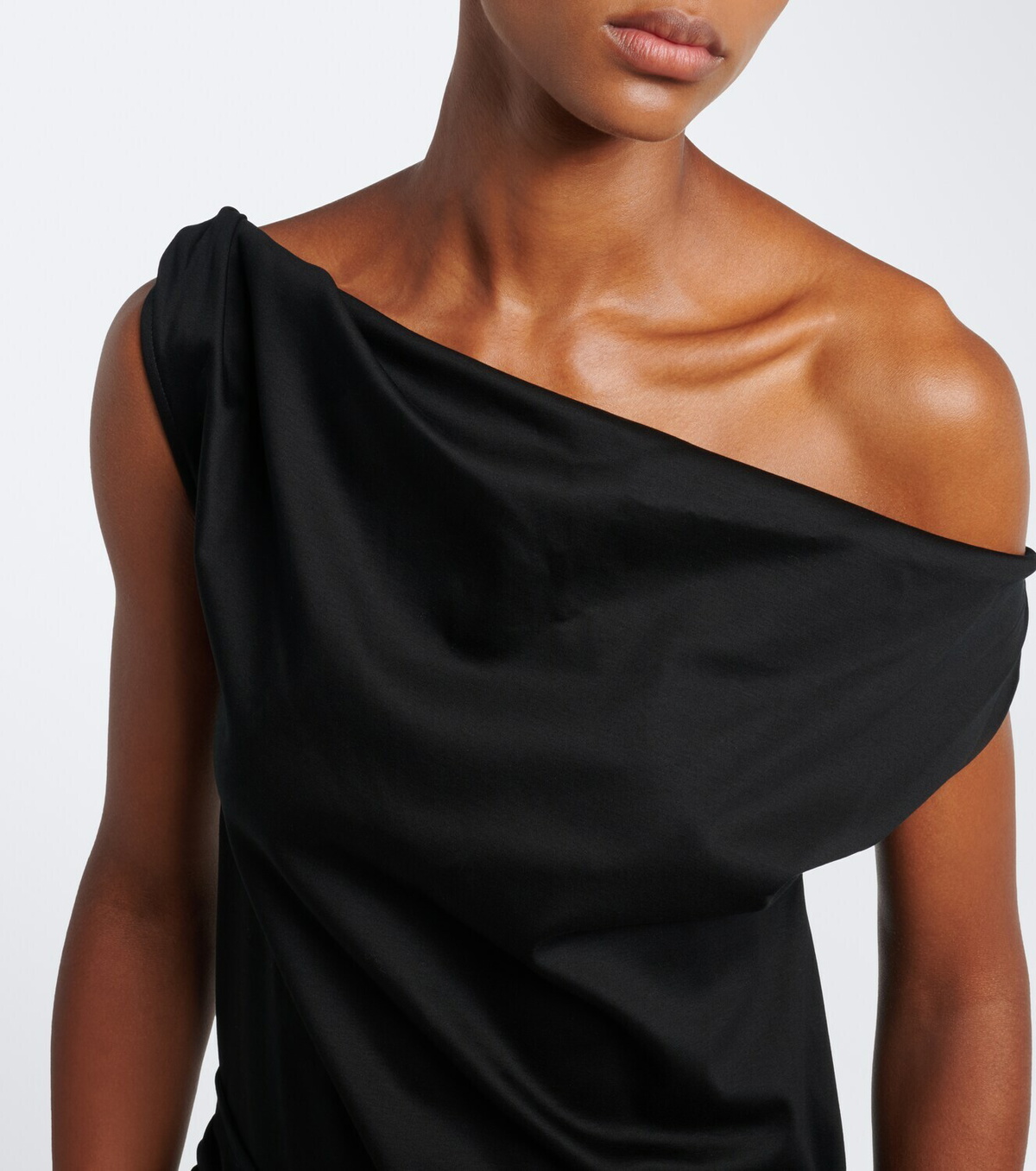 Proenza Schouler Zafira asymmetric cotton jersey top