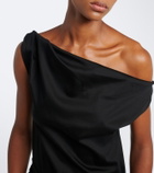 Proenza Schouler Zafira asymmetric cotton jersey top