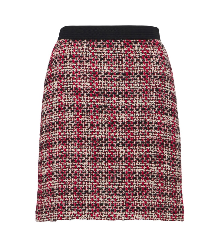 Photo: Versace Wool-blend tweed miniskirt
