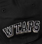 WTAPS - T-6H Logo-Embroidered Cotton-Twill Baseball Cap - Black
