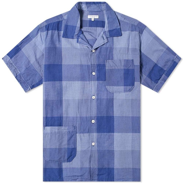 Photo: Engineered Garments Short Sleeve Check Camp Shirt Blue