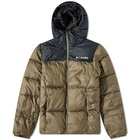 Columbia Men's Puffect Hooded Jacket in Stone Green