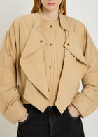 Isabel Marant Tricia Layered-effect Woven Jacket Camel