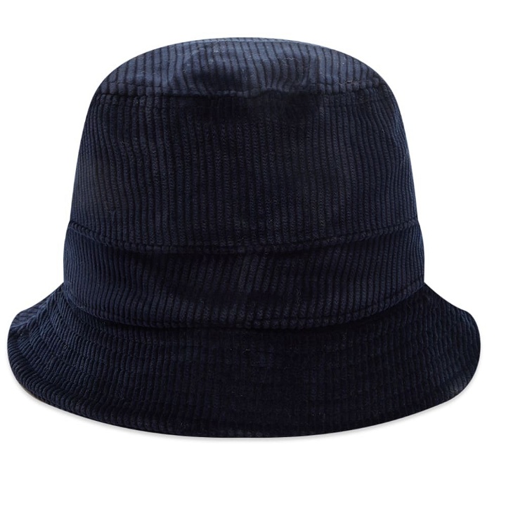 Photo: Universal Works Men's Corduroy Bucket Hat in Navy