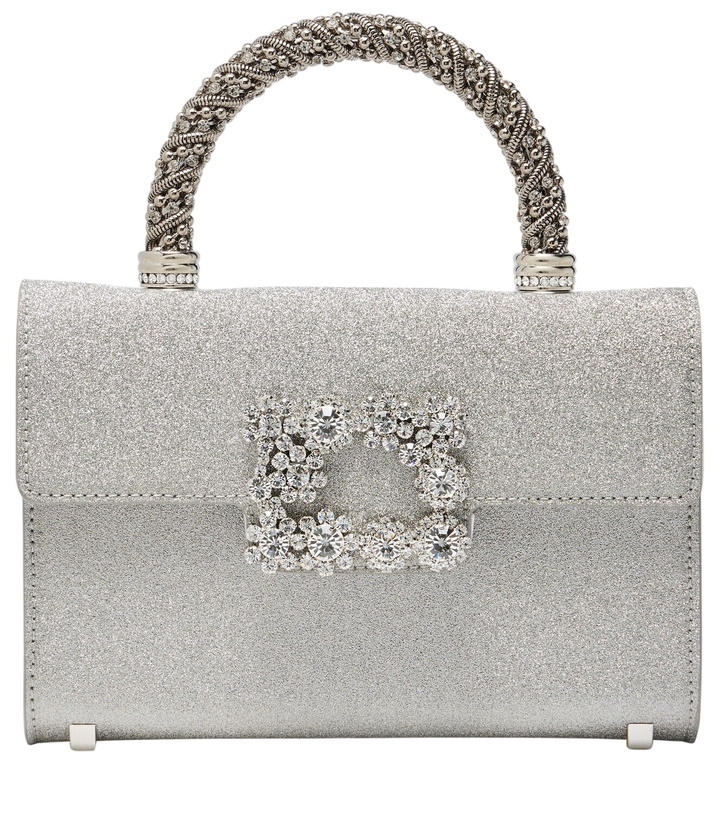 Photo: Roger Vivier Jewel Efflorescence Mini glitter tote bag