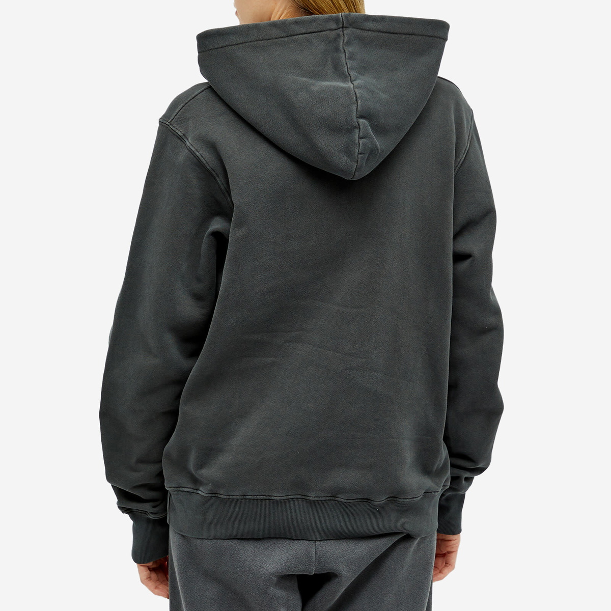 Oversized Zip Hoodie - Washed Black French Terry – JOAH BROWN®