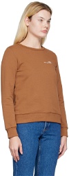 A.P.C. Brown Printed Sweatshirt