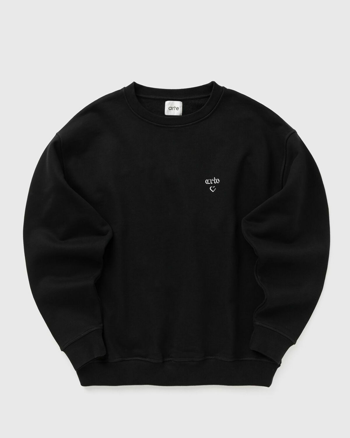 Arte Antwerp Arte Heart Crewneck Black Mens Sweatshirt