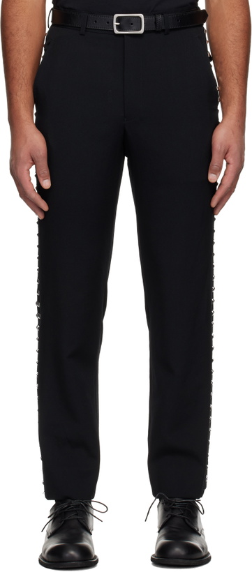 Photo: Black Comme des Garçons Black Studded Trousers