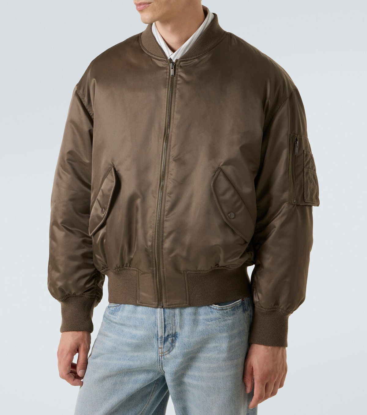Saint Laurent Twill bomber jacket