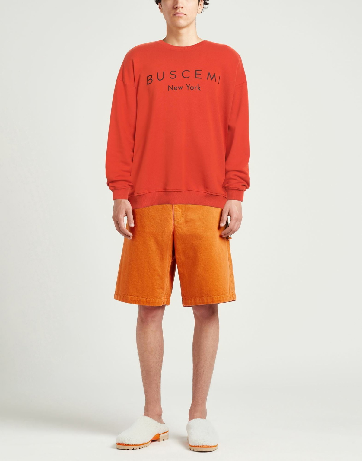 Buscemi Mens Sweatshirt in Orange