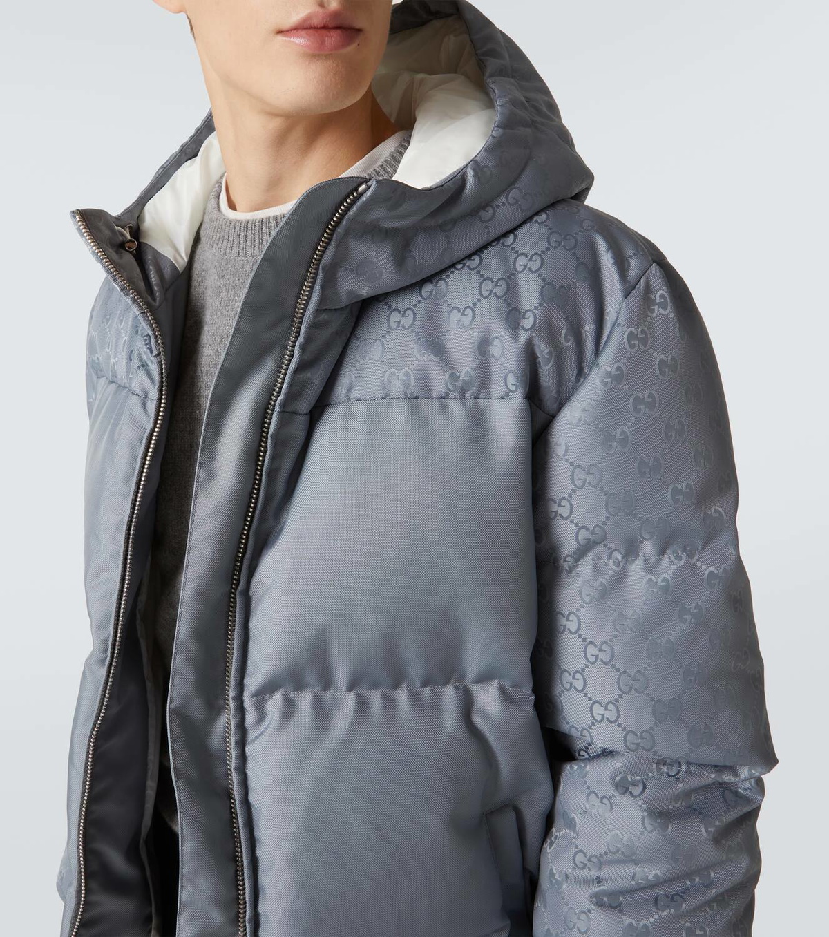 アウターその他 GUCCI FW23 'GG' hooded jacket (752508ZAMVK 1164) Gucci GG Metallic Bomber Jacket 752508- BNWT - RRP$4,500 USD