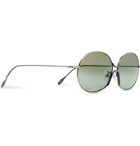 Kingsman - Cutler and Gross Round-Frame Silver-Tone Metal Sunglasses - Silver