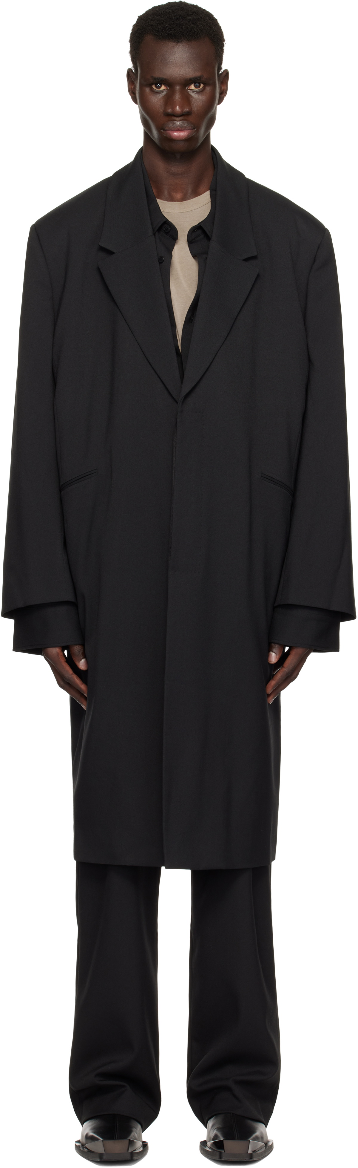 Entire Studios Black Goodman Trench Coat Entire Studios