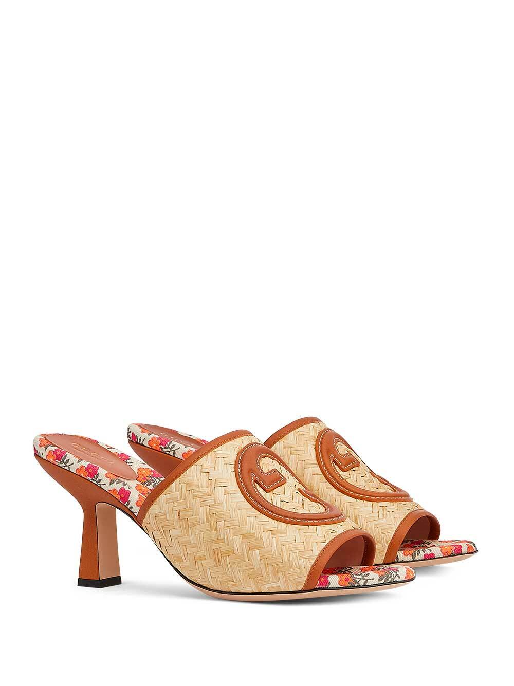 GUCCI - Straw Mules Gucci