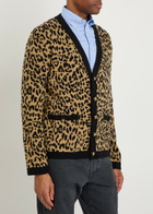 Valentino Garavani Leopard-print Wool Cardigan Multicoloured 1