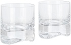 NUDE Glass Two-Pack Arch Whiskey Glasses, 10 oz
