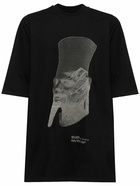 RICK OWENS - Ron Jumbo Embroidered Cotton T-shirt