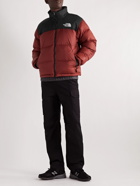 The North Face - 1996 Retro Nuptse Quilted Two-Tone Ripstop and Shell Down Jacket - Red