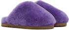 Mou Purple Shearling Slippers