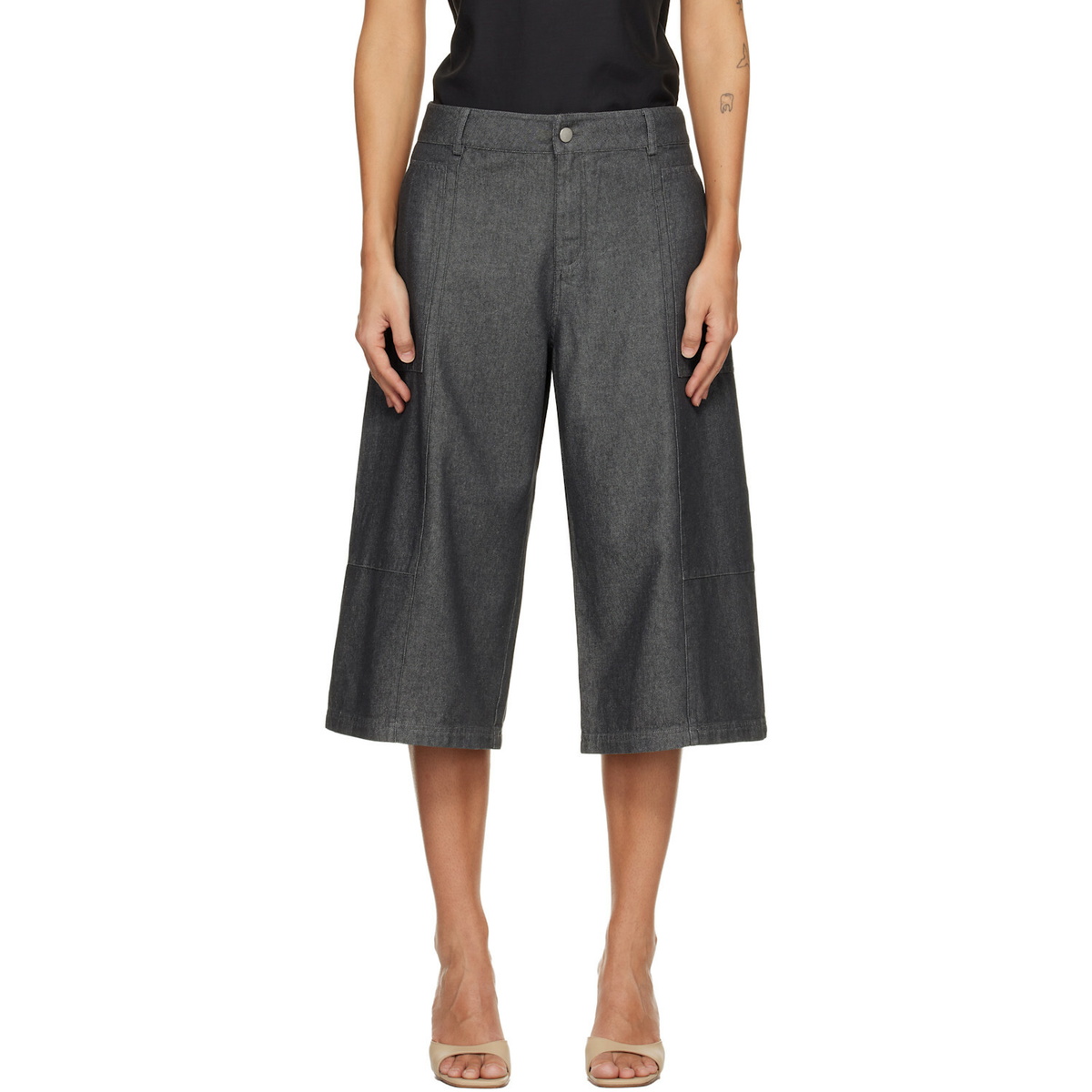 Belle Anna Gray Vallie Denim Shorts