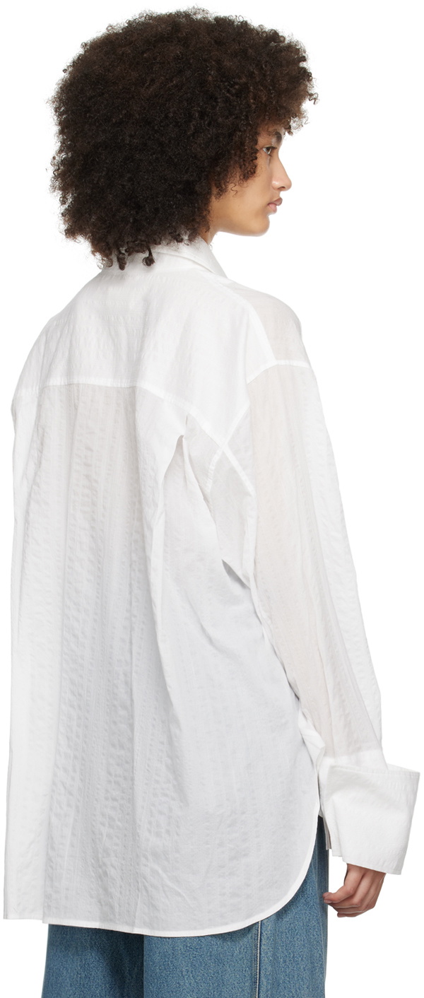 Subtle Le Nguyen White Droptail Shirt