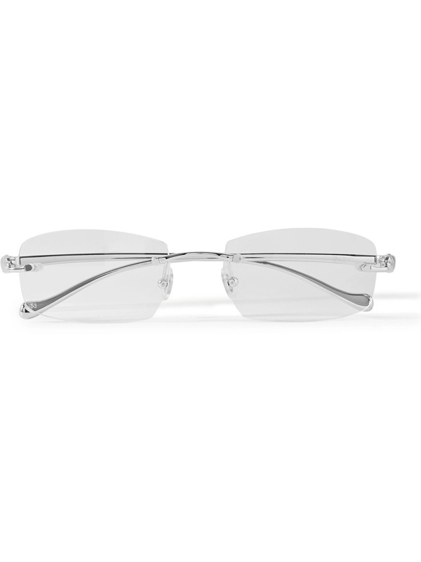 Photo: Cartier Eyewear - Frameless Silver-Tone Optical Glasses