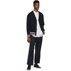 Thom Browne Navy Oversized Cardigan