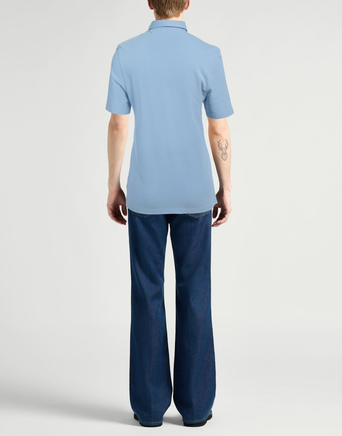 Brunello Cucinelli Mens Polo shirt Sky in Blue