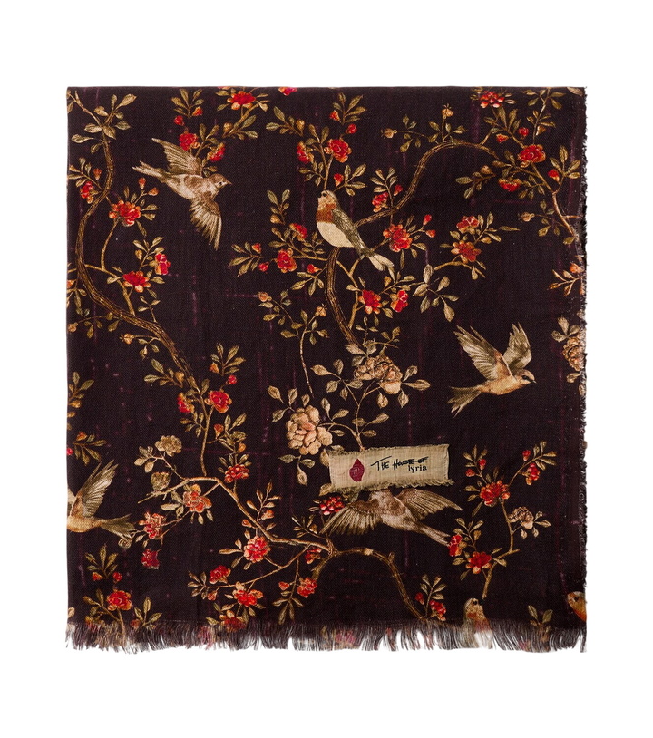 Photo: The House of Lyria Firmament floral linen and cotton throw