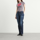 Diesel Women's T-Uncuties Ringer T-Shirt in Grey