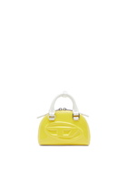 Diesel 1DR Dome-Mini crossbody bag with naplak effect - Crossbody Bags Womens in Yellow