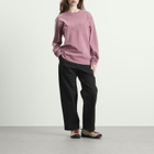 Gramicci Women's Long Sleeve Pigment Dyed T-Shirt in Red Pigment