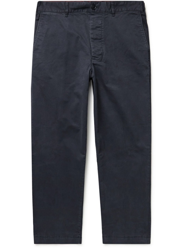 Photo: Alex Mill - Tapered Cotton-Blend Twill Chinos - Blue