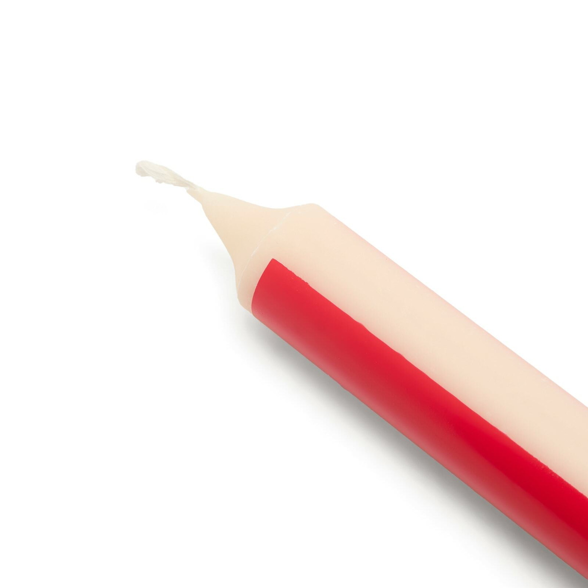 HAY Pattern Candle - Block in Off-White/Red 